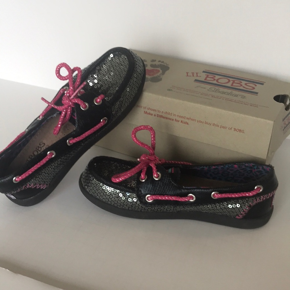 Bobs sparkle youth black size 11 Toddler Girl